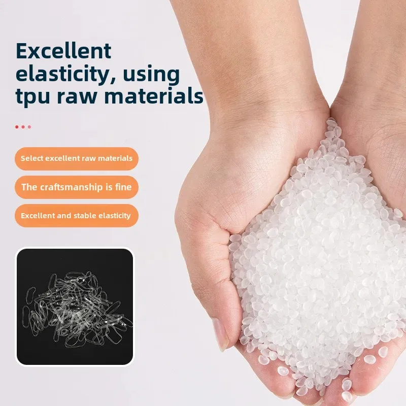 High-Temperature Resistant Mini Rubber Rope TPU Transparent Anti-Aging Skin Cover High Elasticity Environmentally Friendly Non-L