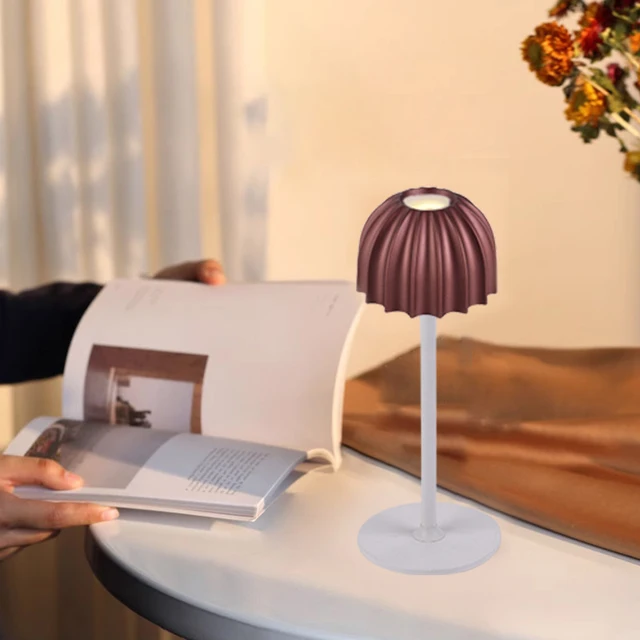 Usb Led Table Lamp Wireless Touch Bedside Table Adjustable Color Temperature Rechargeable Battery Powered Small Table Lamp 3