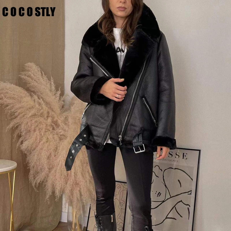wilson leather shearling coat
