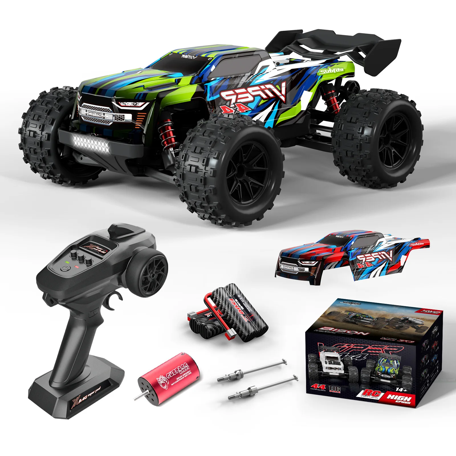 SUBIDA S909 PRO 4WD 1/16 RC Car Brushless remote control full proportion off-road vehicle 5