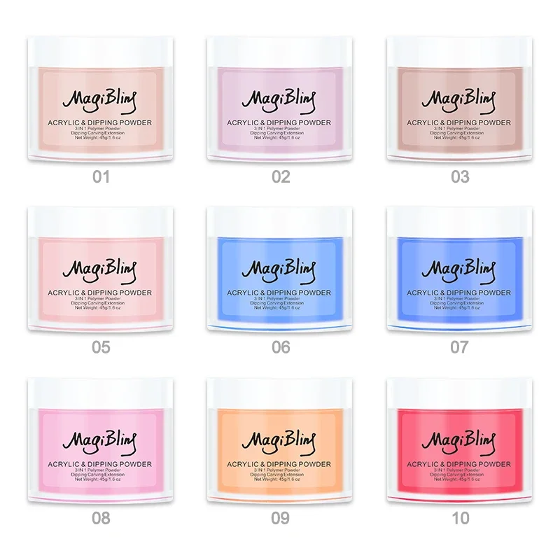 Acrylic Powder 45g for Nail Extension Tip Engraving 3D Pattern Manicure Professional Nail Supplies nail powder acrylic nail powder