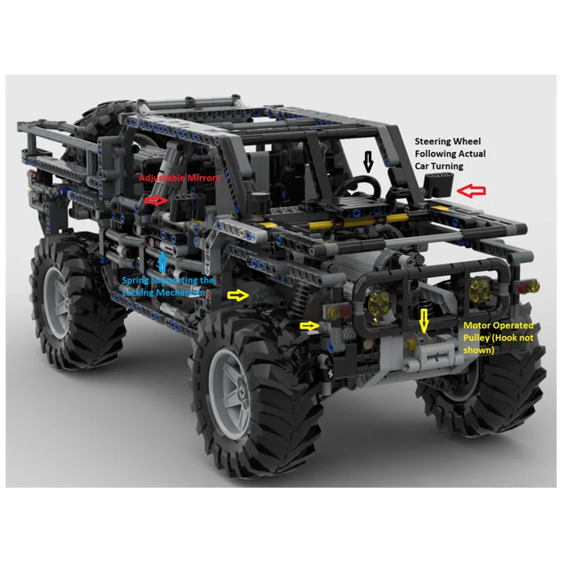 

Moc-109448 4x4 All Terrain Vehicle 1936 Pcs Building Blocks Stitch Toys For Adults Kids Boys And Girls Ages 12+