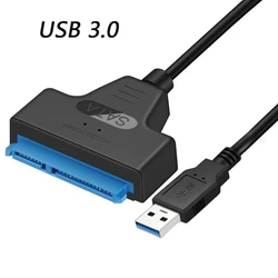 Enhanced SATA to USB 3.0 Adapter Cable for External Hard Drives and SSDs (Black)
