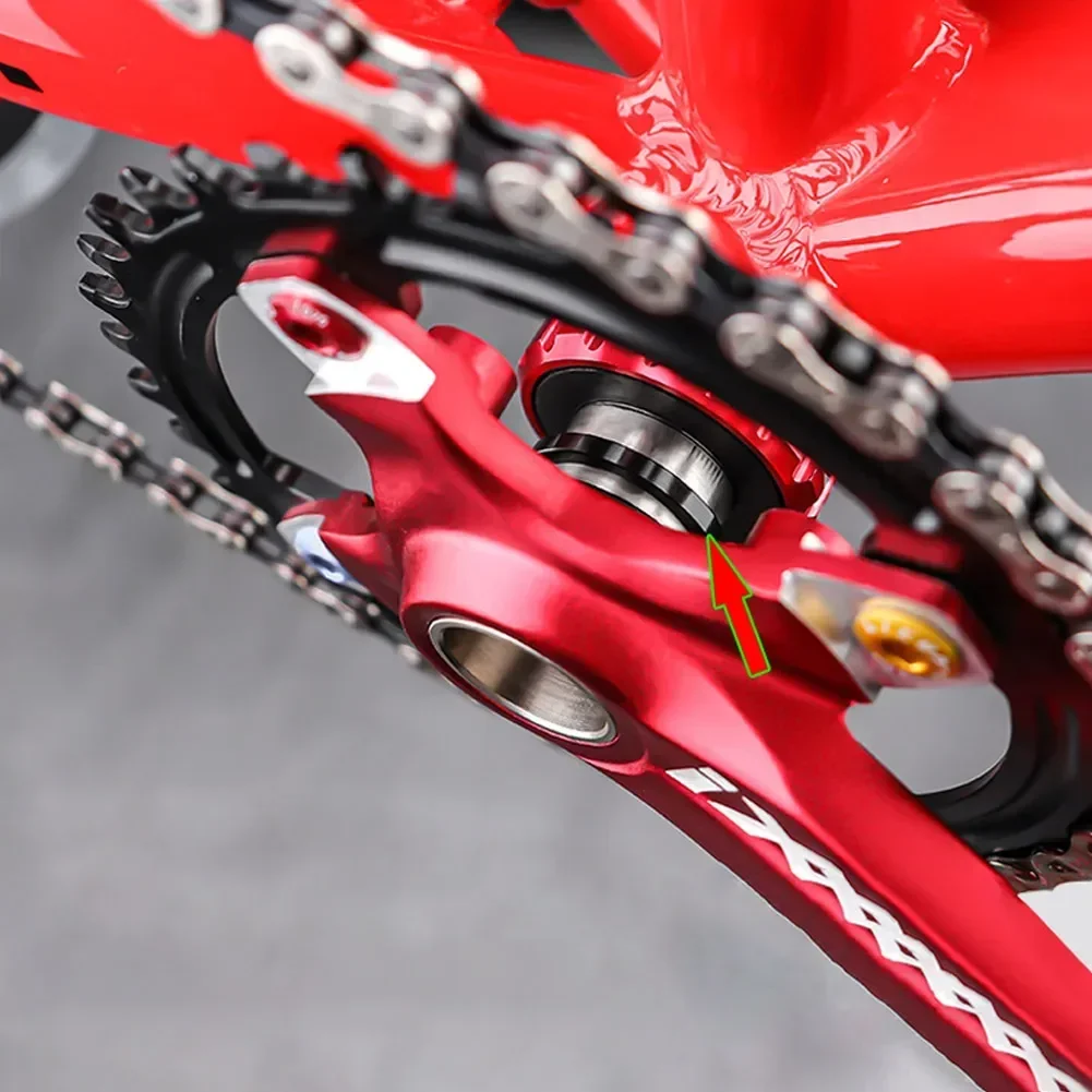6pcs 24/29/30mm Bike Bicycle Bottom Bracket Crankset Washer Crankset Bottom Spacer Cycling Parts for BB86 91 92 BB30 PF30 Crank