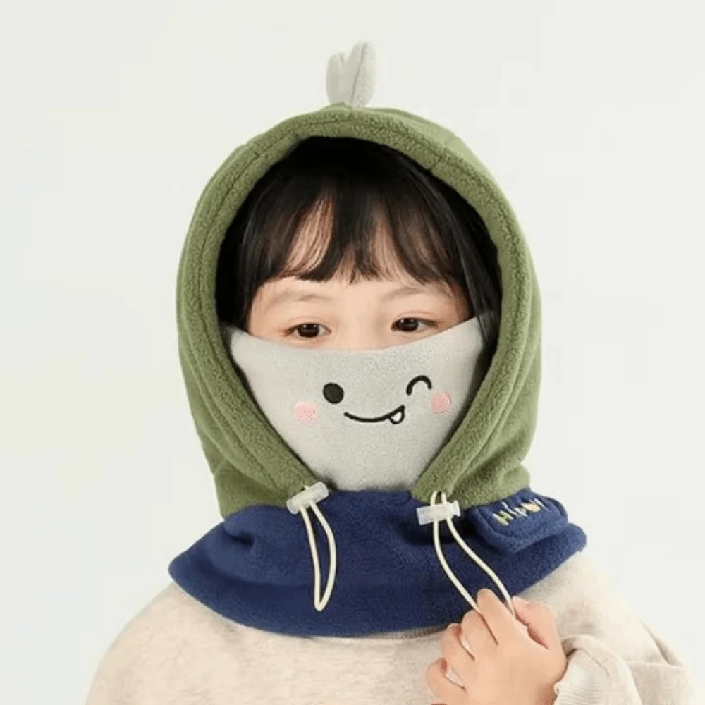 3 in 1 Cute Winter Hats Mask&Scarf Plush Cartoon Balaclava Hat Keep Warm Soft Cartoon Animal Beanie Hats Winter Season