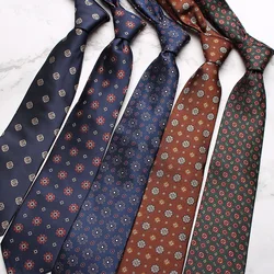 Linbaiway 8cm Classic Men's Formal Dress Neck Ties for Male Business Stripes Neckties Groom Shirt Wedding Neckties Corbatas