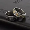 8mm Vintage Star of David Spinner Ring Hexagram Jewish Six Pointed Rotable Fidget Stainless Steel Rings Relieve Stress Men Women 4