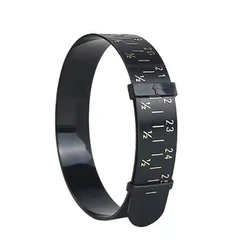 Versatile ABS Plastic Bracelet Sizer and Measuring Tool (Black)