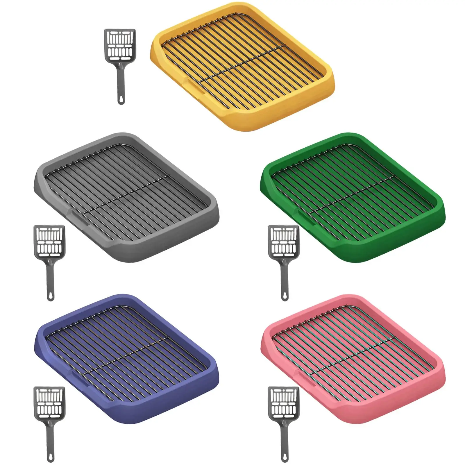 Dog Toilet Puppy Potty Tray Portable Removable Pet Litter Box Puppy Pee Pad Holder for Small Medium Large Dogs Pets Supplies