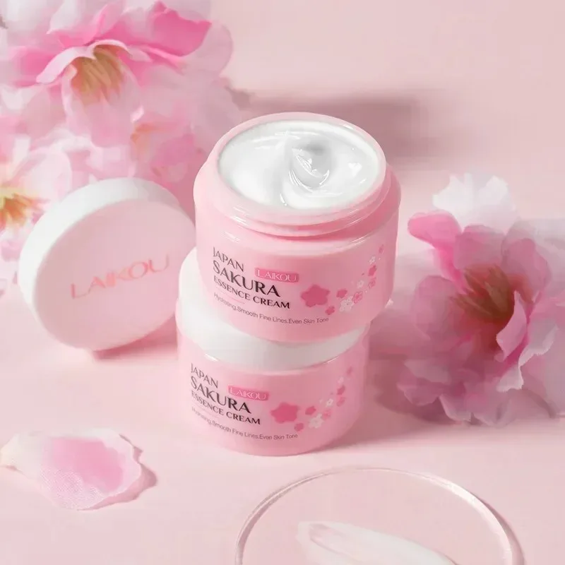 Japan Sakura Face Cream Smoothing Moisturizer Whitening Nourishing Oil Control Skin Care 25g