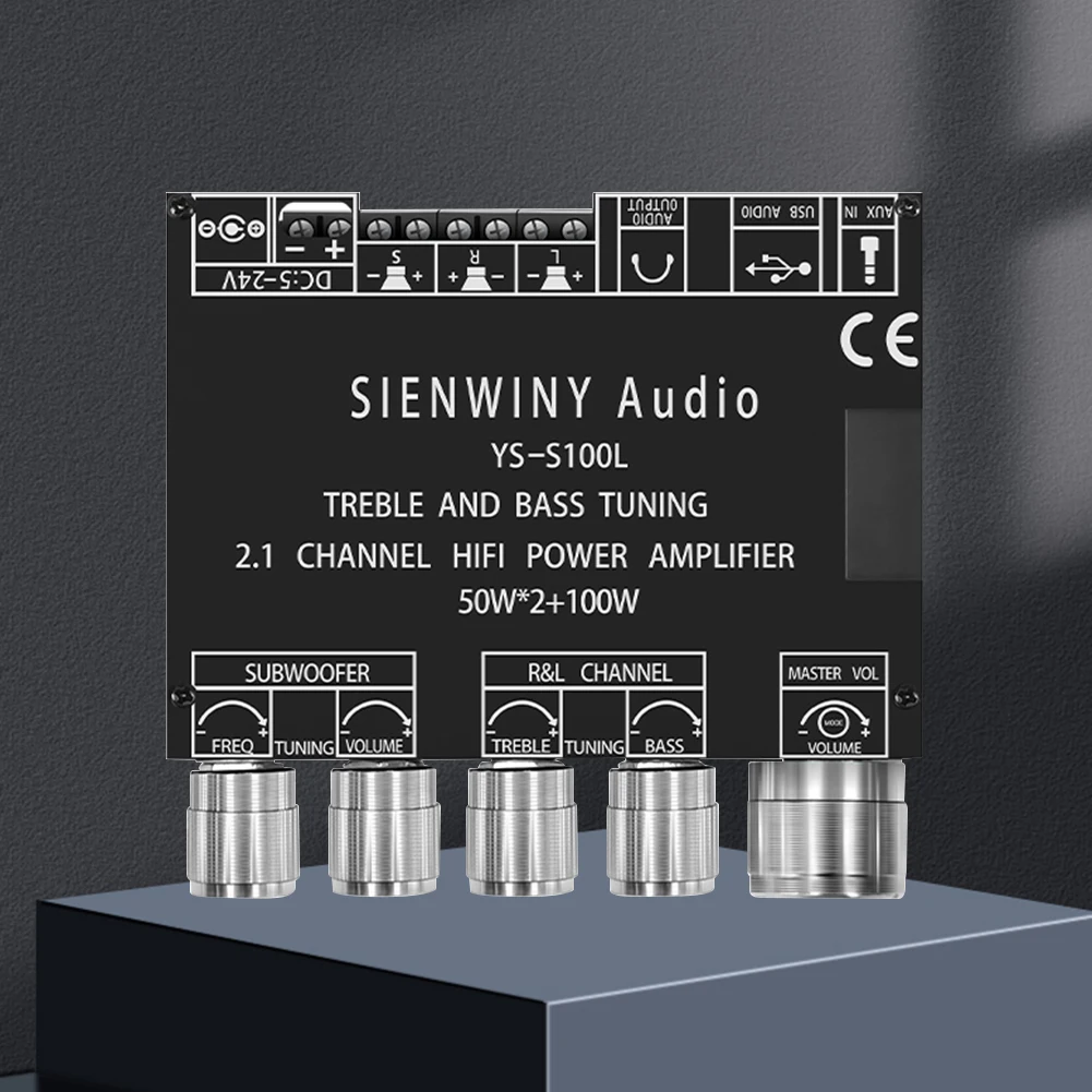 YS-S100L 50W*2+100W 2.1 Subwoofer Amplifier Board 3 Channel CS8673E Bluetooth 5.1 DIY Home Audio Stereo Subwoofer Amplifier Boar