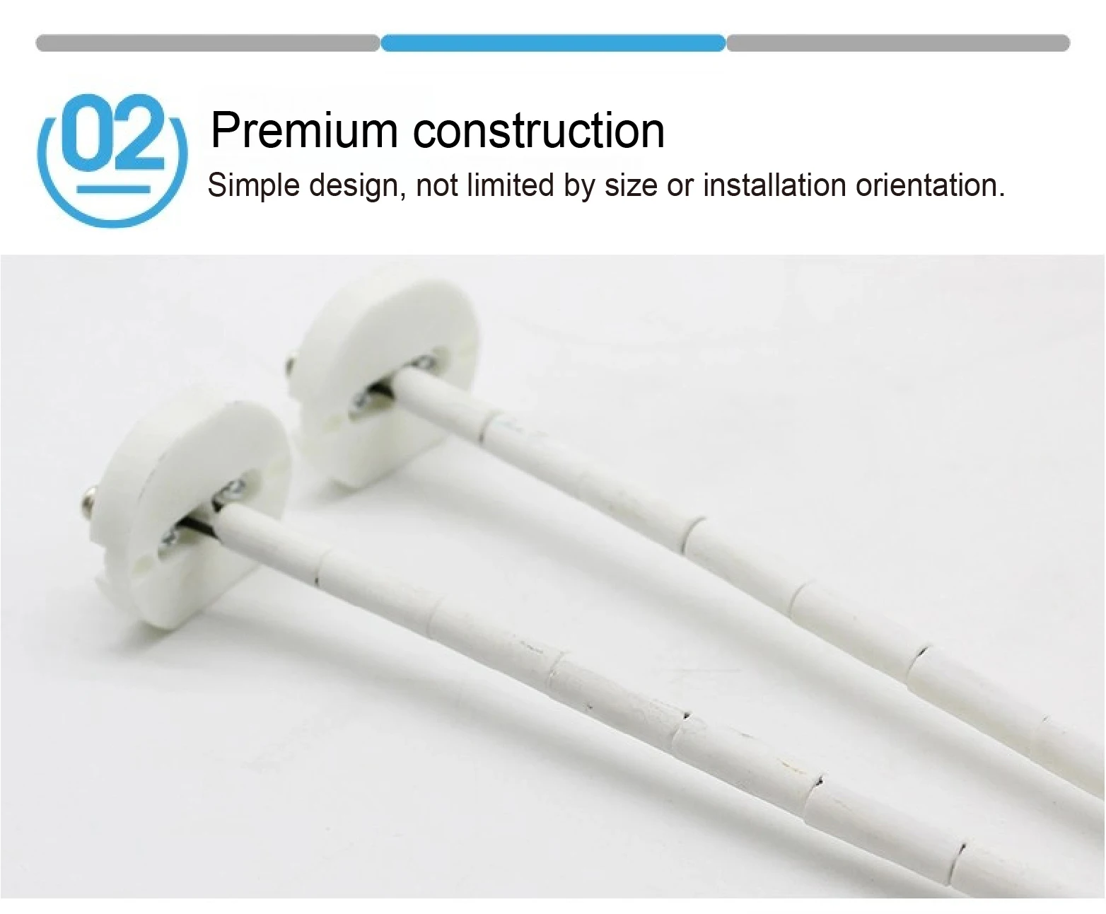 WRN-010 K Type High Temp Thermocouple Sensor 2mm Dia Ceramic Probe 0-1300C for R