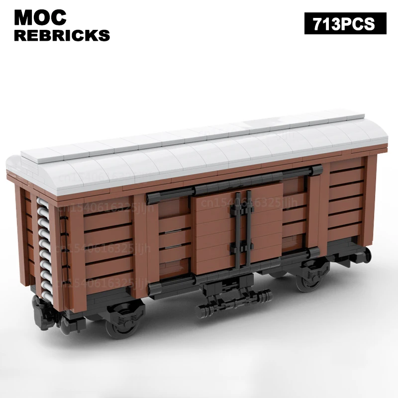 

Famous Film Scene Series City Train MOC Wagon Building Blocks Assembly Technology Bricks Science Creative Toys Vehicle Truck Mod