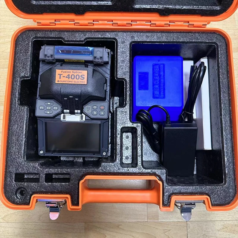 preheat six motor fusion splicer machine step by step splicing perfect choice for ftth project Japan Original Sumitomo T-400S Fiber Fusion Splicer /welding Machine Single Core FTTH Fiber Splicing Machine English Version