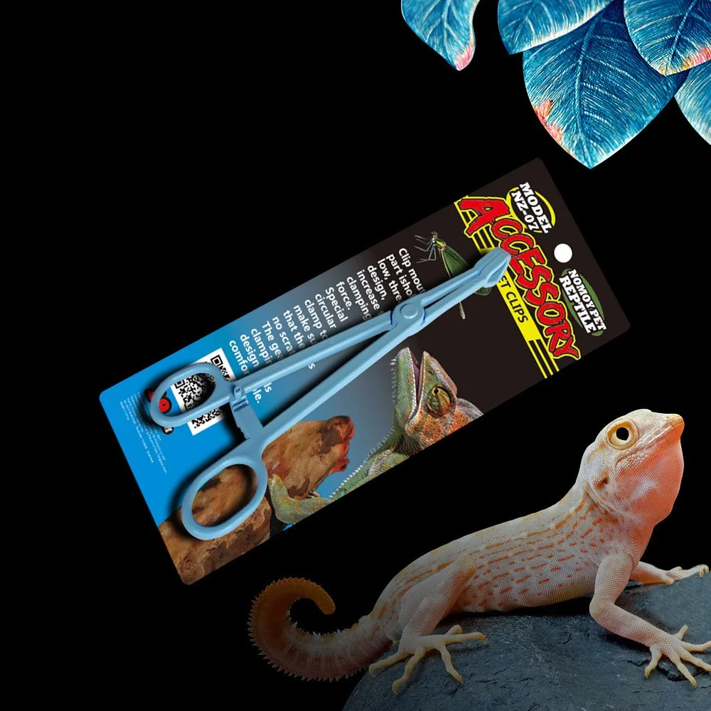1pc Reptile Feeder Clamp Insect Catcher Feeder Tweezers for Fish Lizard