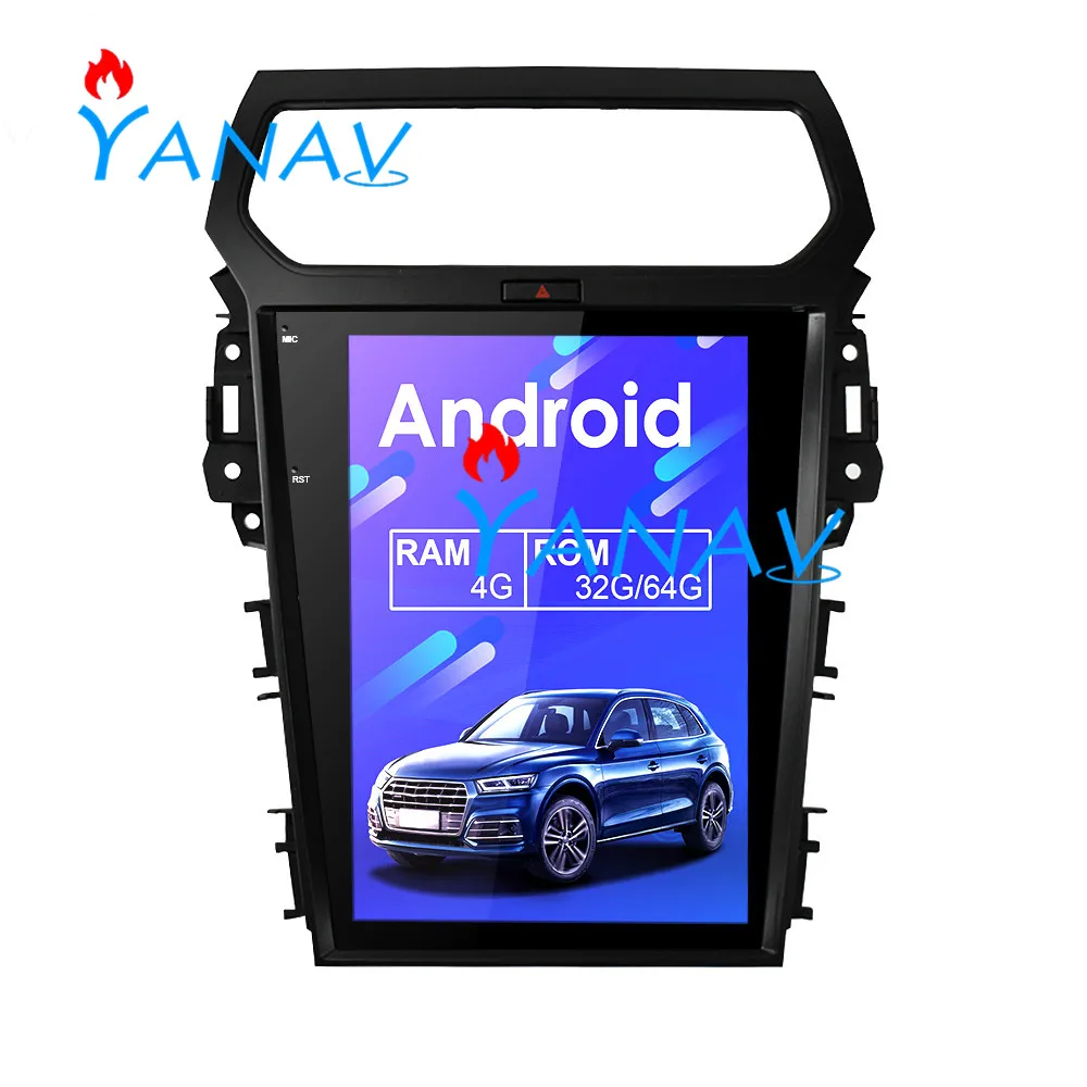 Автомобильный мультимедийный Dvd-плеер Tesla style 12 1 Android для Ford-Explorer 2013-2016
