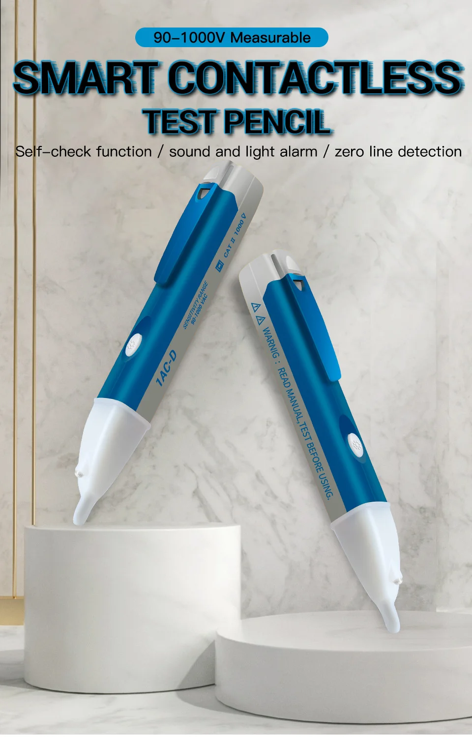 Description Picture 4 of itemAMITOU 1AC-D AC Voltage Detectors Digital Non-Contact Test Pencil Electric Voltage Meters 90-1000VAC line Breakpoint Tester