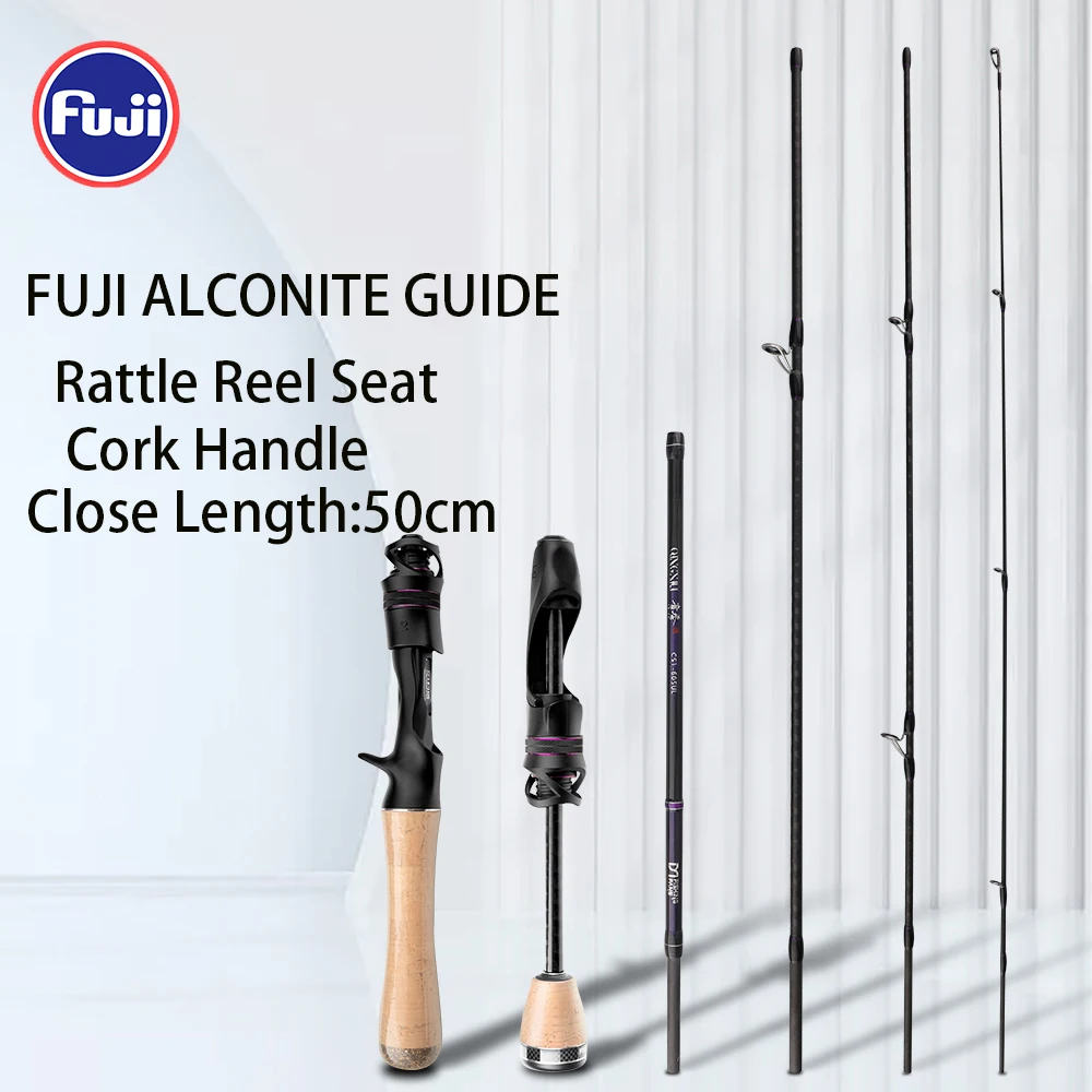 

TAIGEK 1.53m 1.8m Cork Handle FUJI GUIDE 1-6g Fishing Carbon Casting Adjustable Crappie Panfish Ultralight Spinning Rod