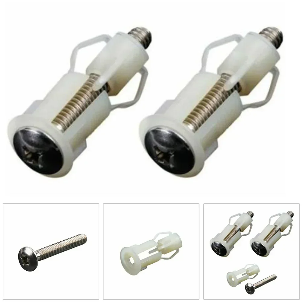Top Fix Toilet Seat Screws Nut Cover Lid Pan Fixing WC Blind Hole Fitting For WC Toilet Pan Fastening Bathroom Accessories toilet seat accessories 2pcs