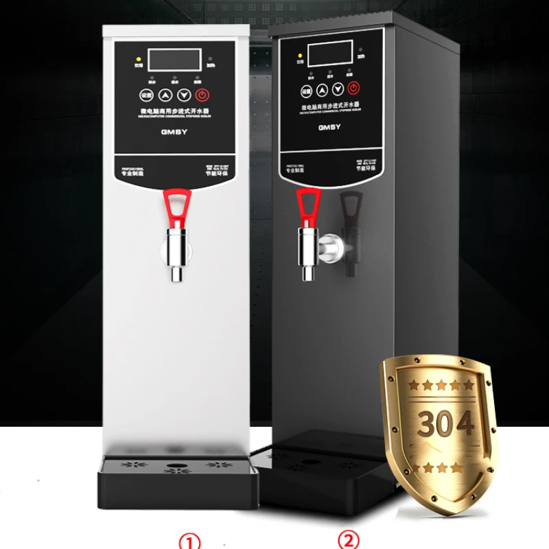 35L /hourStepping Water Heater 220v/1500w Electric Hot Water Tank Steam Heater Milk Tea Coffee Shop Automatic