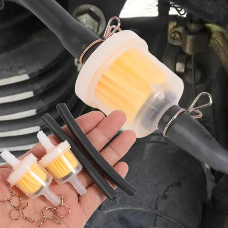 

Motorcycle Gasoline Fuel Filter Kit Gas Fuel Gasoline Oil Filters Moped Scooter ATV Karting Oil Filter Accessories