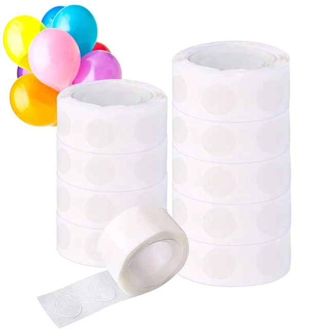 1000pcs (10 Rolls) Balloon Tape Strip of Glue Removable Adhesive