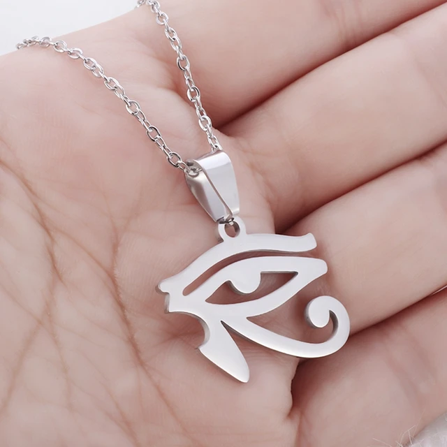 Men's Necklace Egyptian Eye Horus Pendant Necklace - Temu