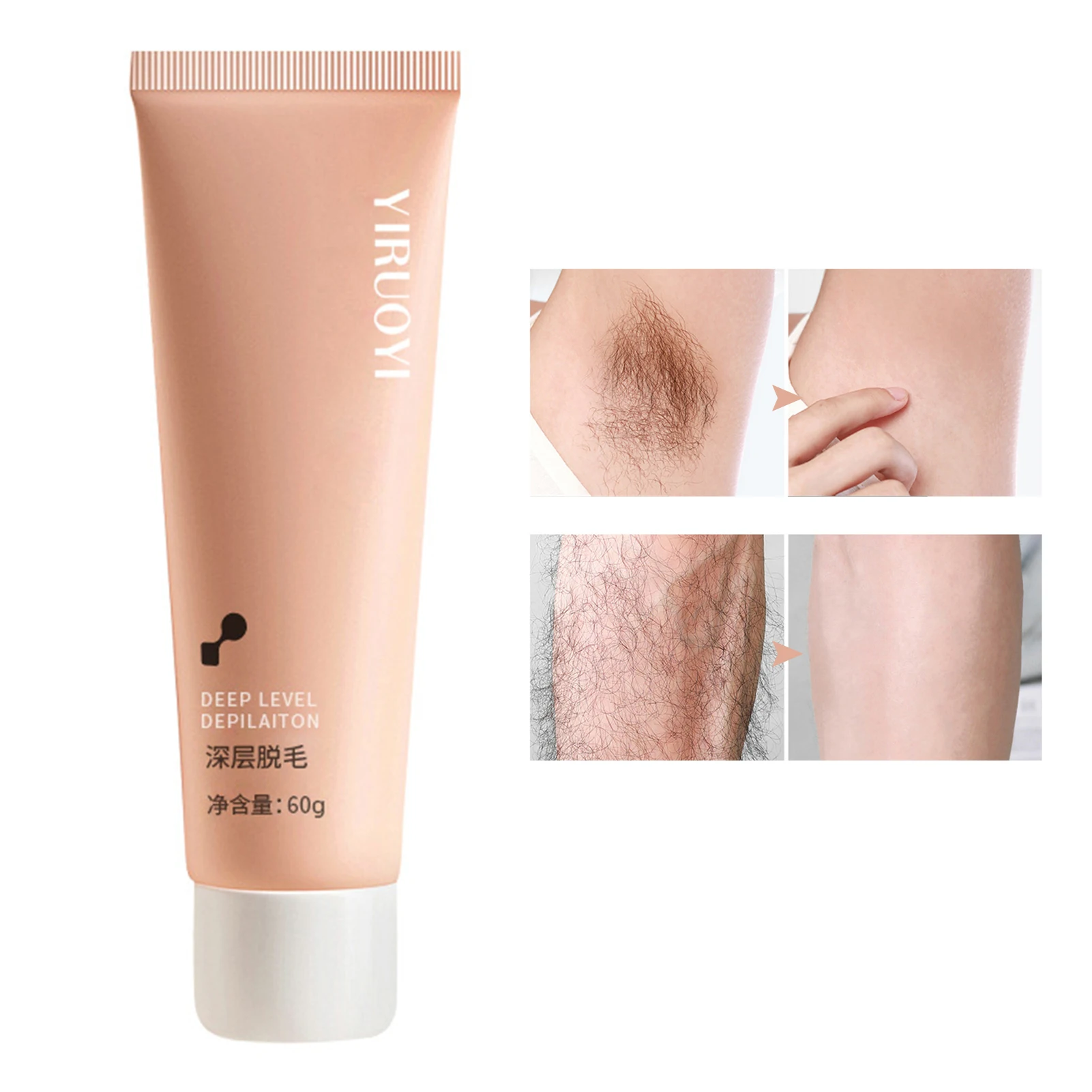 

60g Quick Hair Removal Cream Soft Texture Moisturizing Depilatory for Arm Leg Armpit Hair Removal