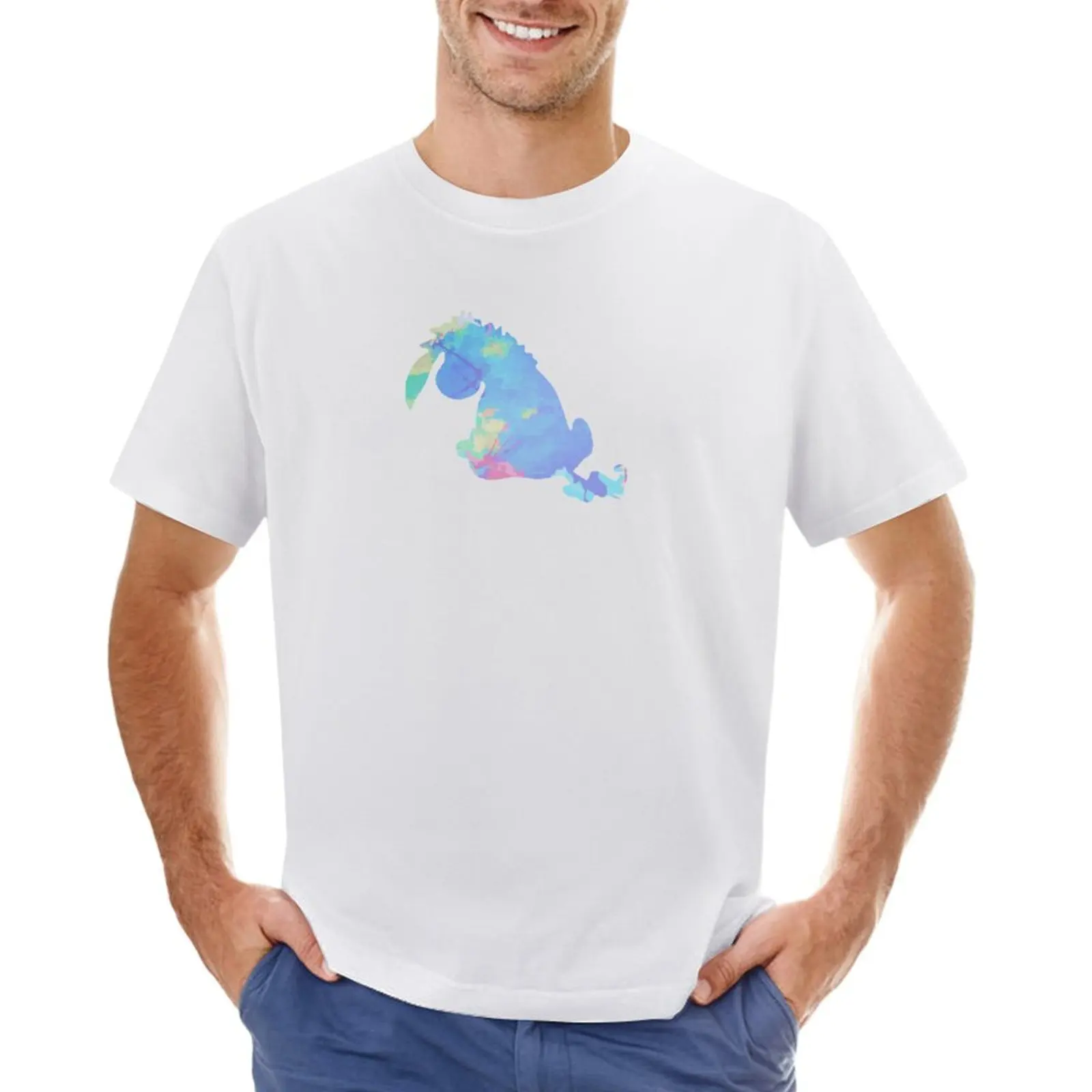 

Donkey Inspired Silhouette T-shirt summer top Blouse oversizeds summer clothes t shirt men