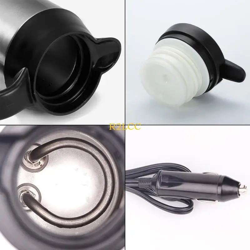 R2LC 전기 주전자 온수기 병 12V/24V 보온 자동차 난방 컵