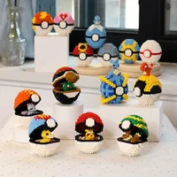 Poke Ball Micro Building Blocks Pikachu Eevee Charmander Psyduck Magikarp Lapras DIY Pokemon Mini Brick Figures Toys For Kids 1