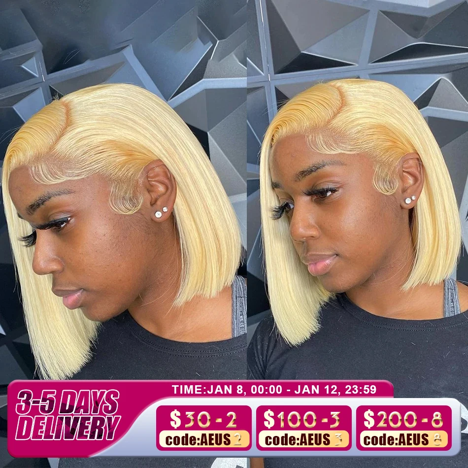 

Brazilian Human Hair Wig Sale Glueless Wig Human Hair Ready to Wear 13X4 HD Transparent Lace Frontal Short Bob Wigs Glueless Wig