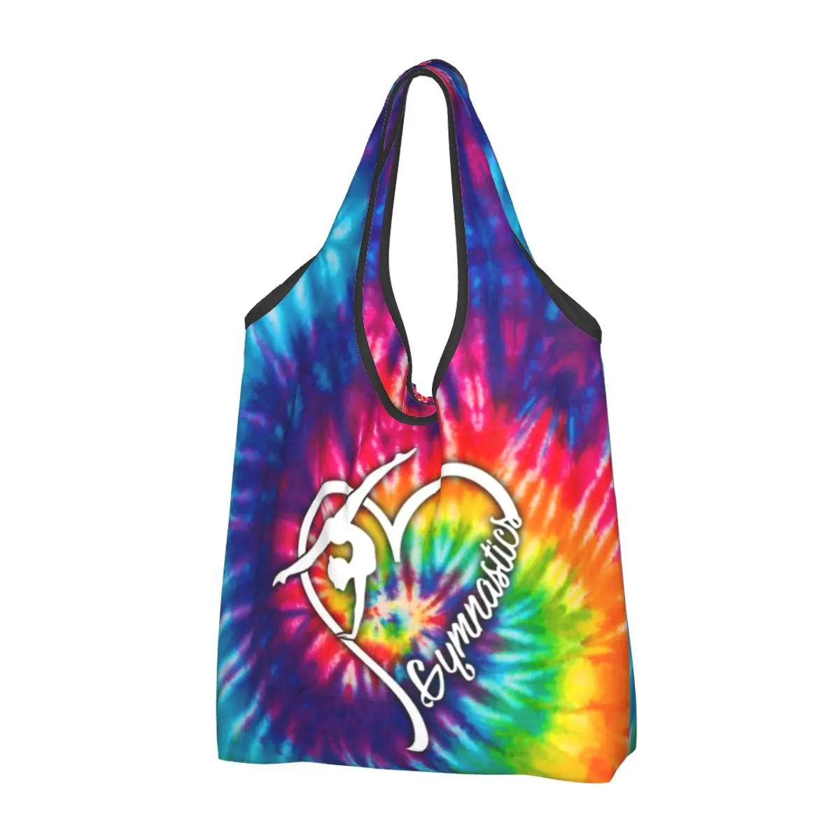 

Reusable Dance Rhythmic Gymnastics Shopping Bag Women Tote Bag Portable Groceries Shopper Bags