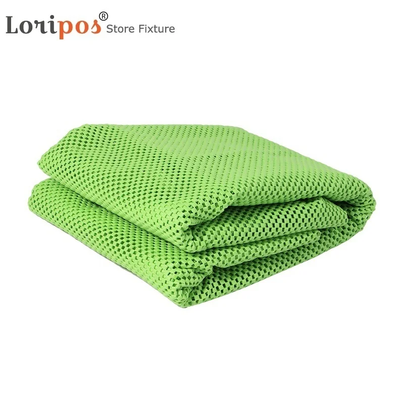 1.6 Width Environmental protection PVC Supermarket garden stuff shelf accessory fruit and vegetable Anti-crimp non-slip nets mat