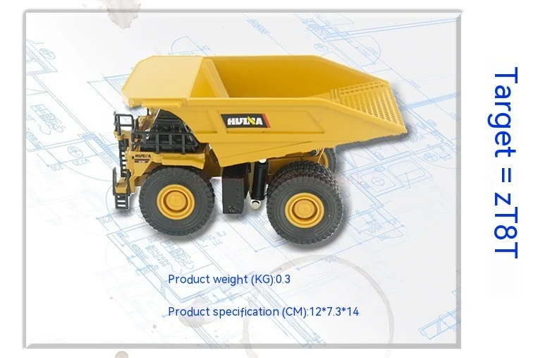 Sd03ab3b6c4954386a2c059f07aaf0fb5P Huina zabawkowy samochód dla dzieci ceglana ciężarówka wywrotka ładowarka rolkowa zestaw urządzenie inżynieryjne model koparki samochodu