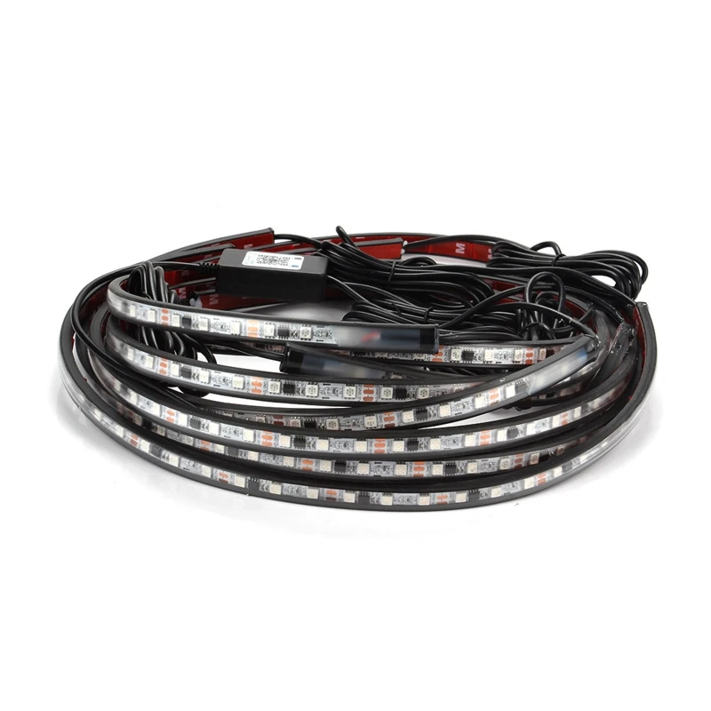 RGB LED Strip Under Car Tube Underglow Underbody System Neon Lights RGB