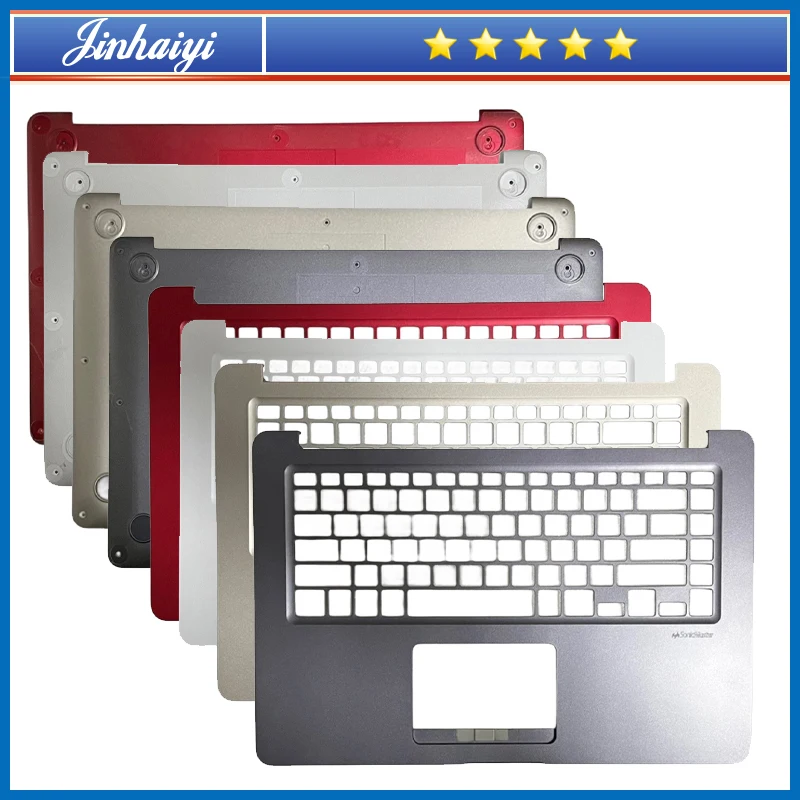 Laptop Palm Rest Tampa Superior e Inferior Shell Inferior Estojo Traseiro Apto para Asus X510u X510b F510u X510q A510 S510
