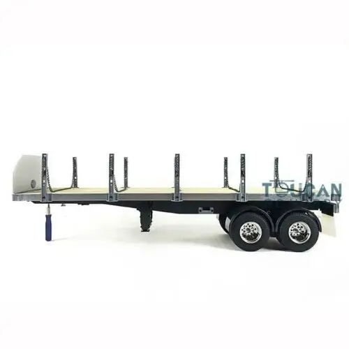 TOUCAN 1/14 DIY 2Axle RC Tractor Flatbed Semi Trailer Truck for Tamiyaya Model TH01024-SMT4