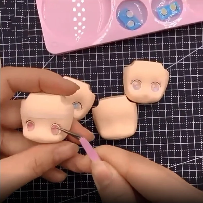 Eyes Water Stickers Homemade Ultra Light Clay Doll Flip Mold Diy Pottery Doll Face Decoration Anime Character Eye Stickers