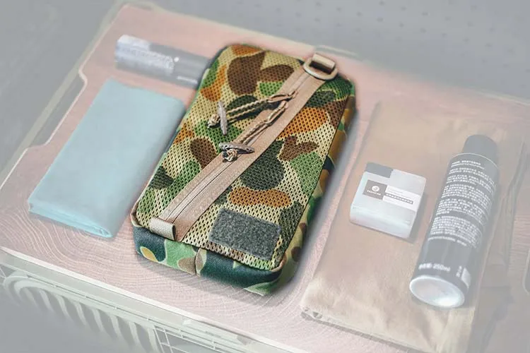 Outdoor Camouflage Aufbewahrungstasche Reise Diverse Werkzeuge Kabel Ladegerät Zubehör Aufbewahrungstasche – Detail 3