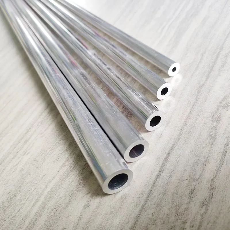 벽 두께 알루미늄 파이프, 길이 6061 알루미늄 합금 튜브, OD 스트레이트 라운드, 3mm, 8-50mm, 240mm, 490mm