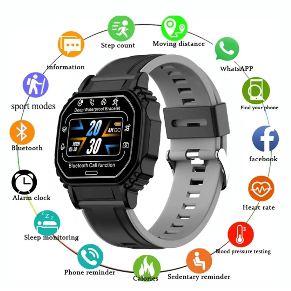 Sports Smart Watch Call Reminder Music Bracelet Answer Calls Music Control Heart Rate Blood Pressure Monitoring Smart Bracelet 