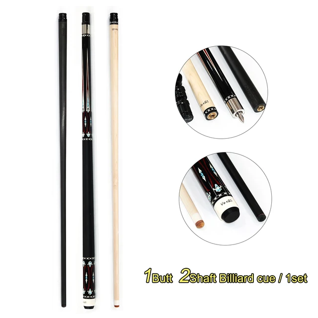 2025 Newest Fashion Handmade High-Tech Billiard Pool Cue Stick One Cue Butt + One Carbon Shaft +One Maple Shaft 1