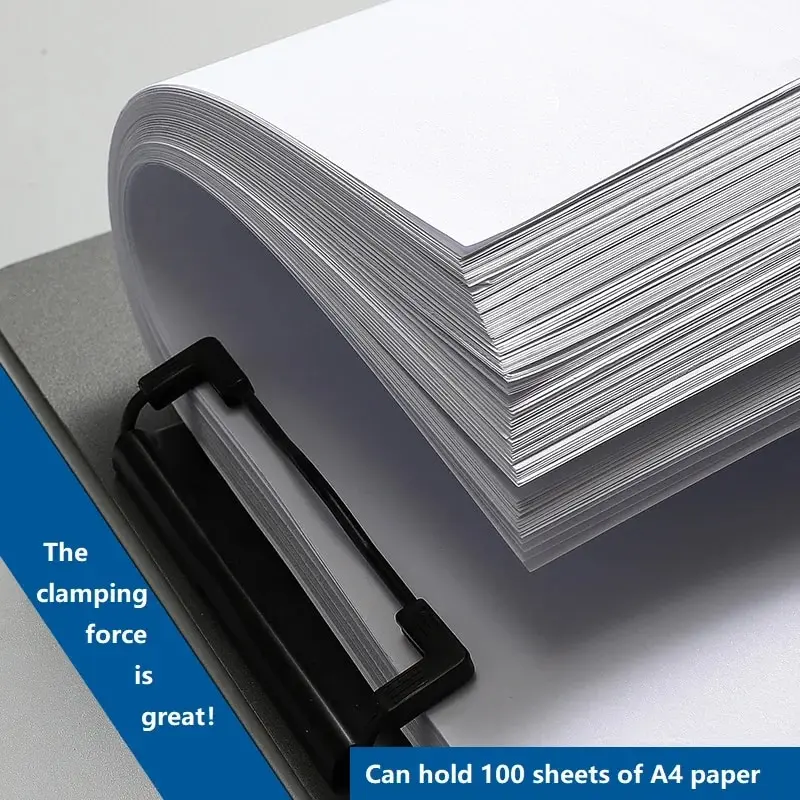 1 pezzo di cartella portadocumenti formato A4, organizer per documenti, clipboard con copertina, cartella per carta formato A4 per affari e scuola, articoli di cancelleria e forniture per ufficio. - immagine 3