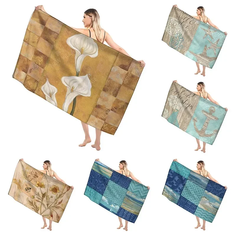 

Hawaiian style bathroom adult soft bath towel sauna large beach towel modern fitness towel hotel women's shower quick drying