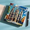 Adult Picture Book 24 pages Beautiful Architecture Coloring Book can relax and relieve stress Graffiti Painting Drawing 4