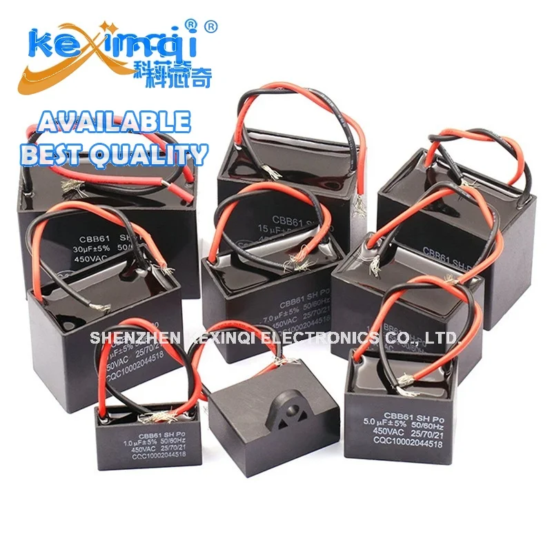 Condensatore Di Avviamento Cbb61 450V 0.8/1/1.5/1.8/2/2.5/3/4/5/6/7/8/10/12/15/18/20Uf Igmonrq Ventilatore Soffitto Motore Di Scarico Condensatore Di 