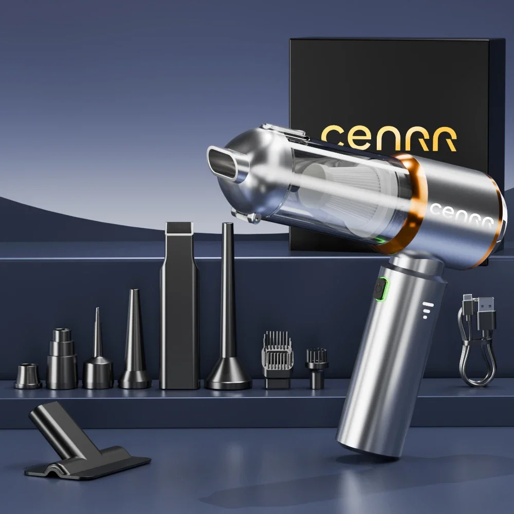 CENRR 2025 مكنسة كهربائية جديدة للسيارة قوية صغيرة...