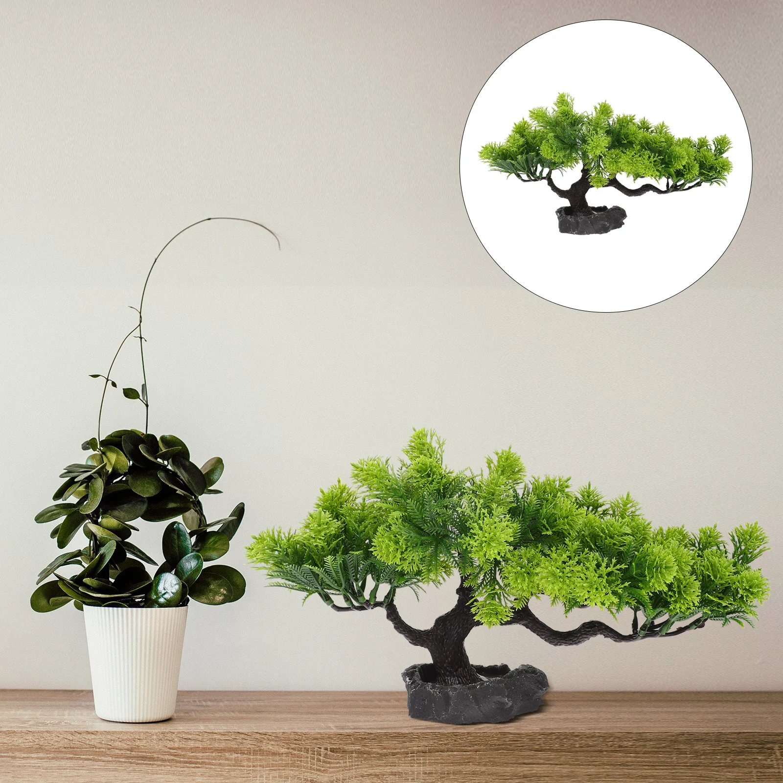 

Sushi Dish Tree Decoration Lifelike Pine Tree Modeling Figurine Artificial Pine Tree Adornment Decor