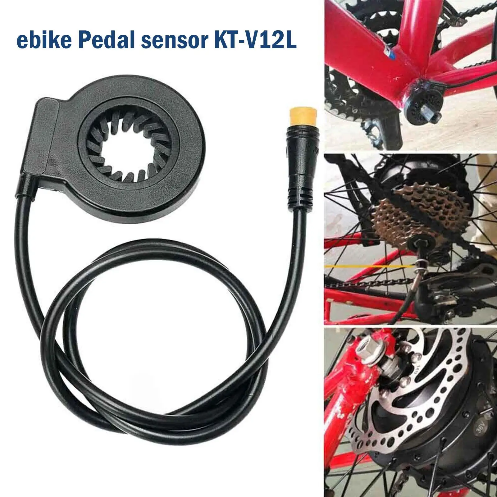 Electric Bike PAS Sensor KT-V12L 6 Magnets Pedal A... - Grandado